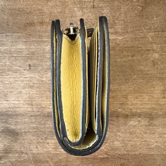 Coach Light Yellow Leather Wallet - Picture 10 of 10